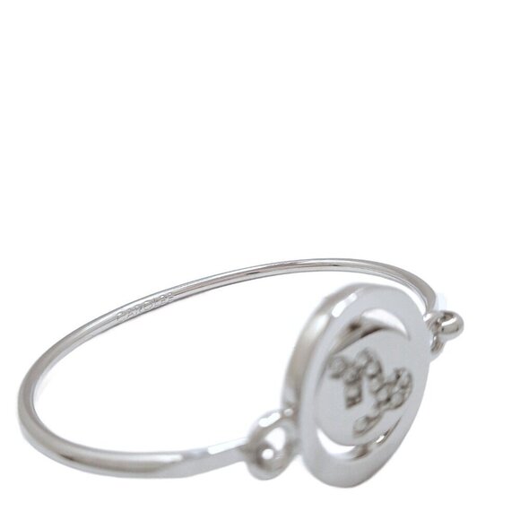 Carolee Capricorn Zodiac Sign Silver Tone Double Sided Charm Bangle Bracelet - Picture 6 of 6